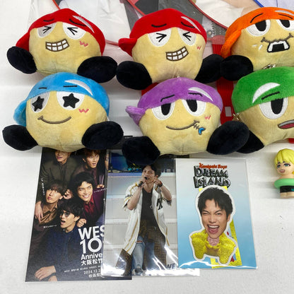 WEST. ヤツ ぬいぐるみ はぴぬい 7体セット フィギュア うちわ 他 グッズ まとめ売り：