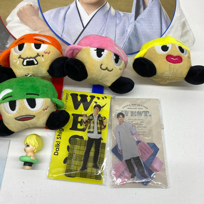 WEST. ヤツ ぬいぐるみ はぴぬい 7体セット フィギュア うちわ 他 グッズ まとめ売り：