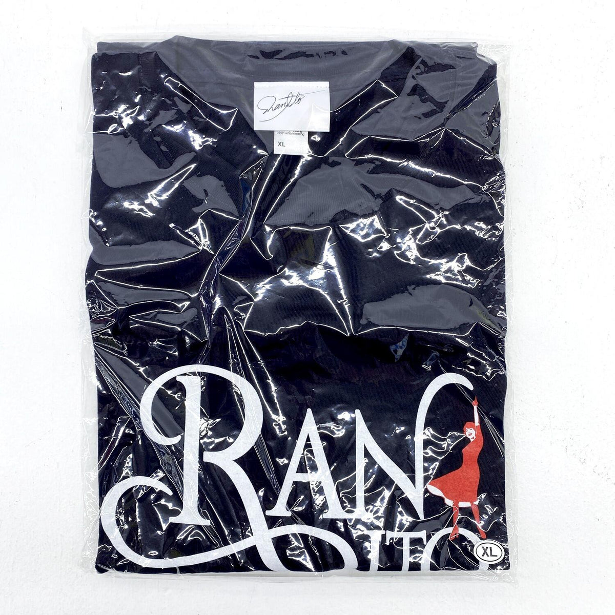 伊藤 蘭　キャンディーズ　ロゴTシャツ　ネイビーXL.