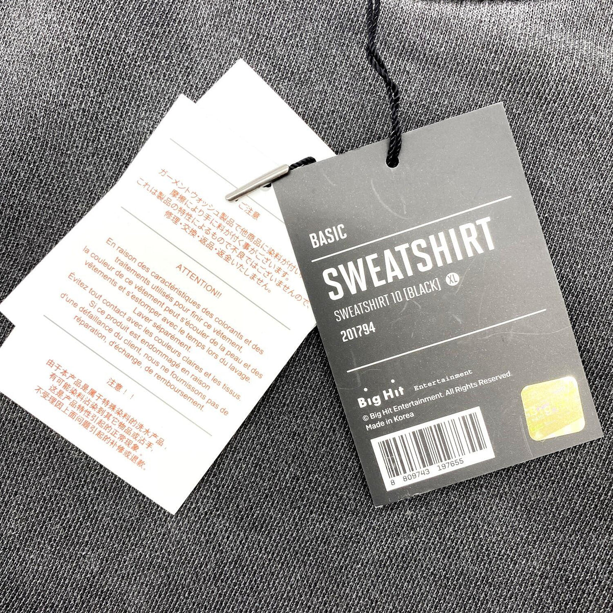 BTS スウェット SWEATSHIRT 10 XLサイズ.
