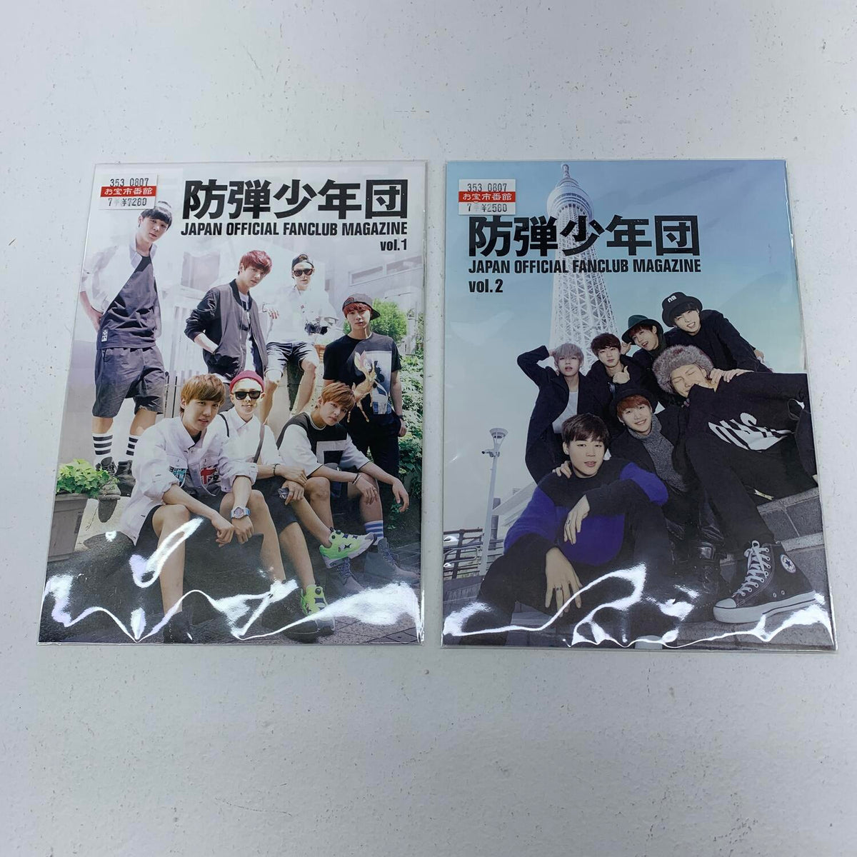 BTS JAPAN OFFICIAL FANCLUB MAGAZINE vol.1　vol.2　セット**