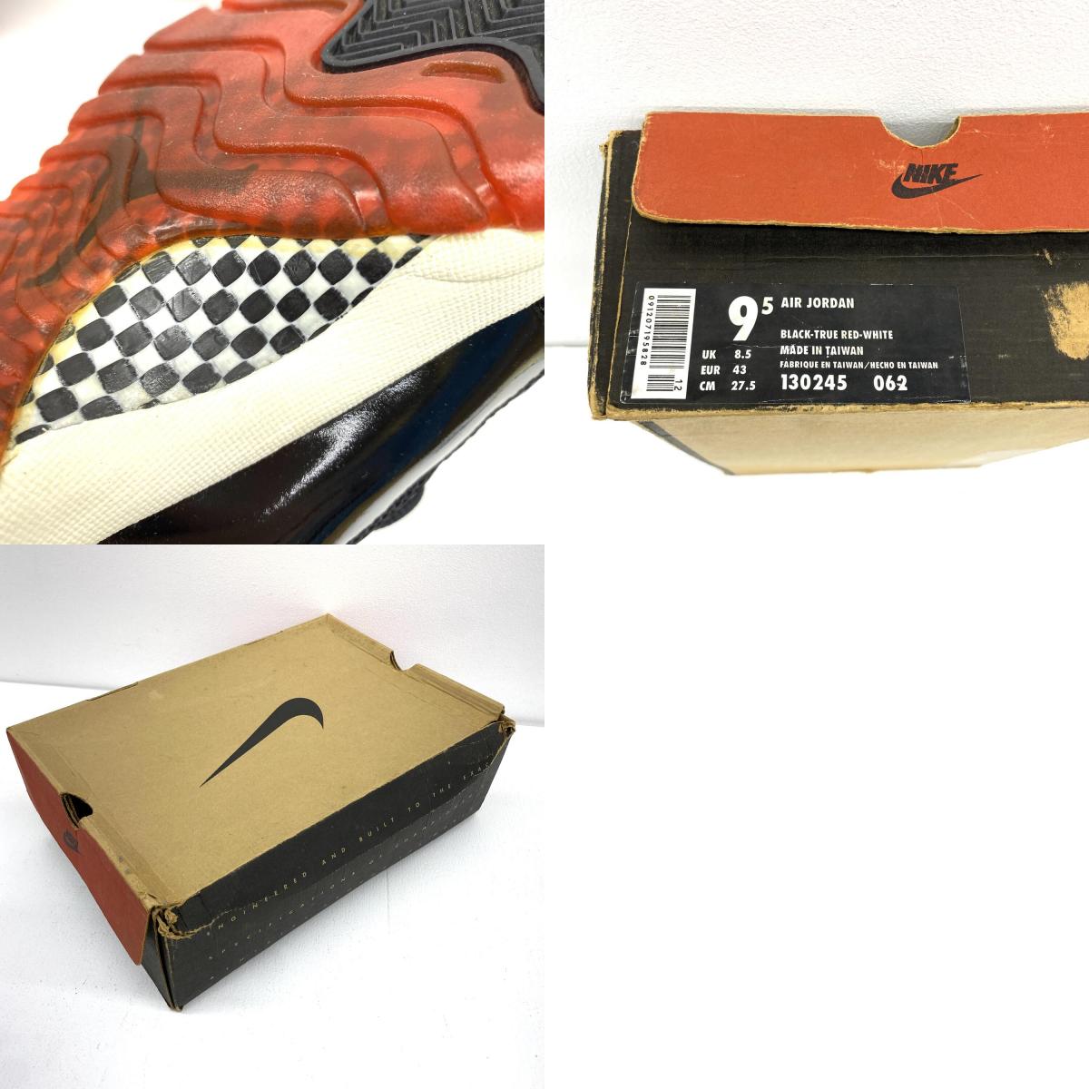 その他靴 【★加古川物流】中古 訳あり Air Jordan 11 OG Playoffs エアジョーダン11 OG プレーオフ 1995年 130245-062 27.5cm 希少 ブレッド 【観賞用】：【126】【126】【126】【126】【加古川物流】