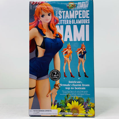 【中古】 ナミ(ブルー)「劇場版ワンピースSTAMPEDE」GLITTER＆GLAMOURS-NAMI- ワンピース フィギュア ナミ GLITTER&GLAMOURS ブルー 39757【フィギュア】【飾磨店】