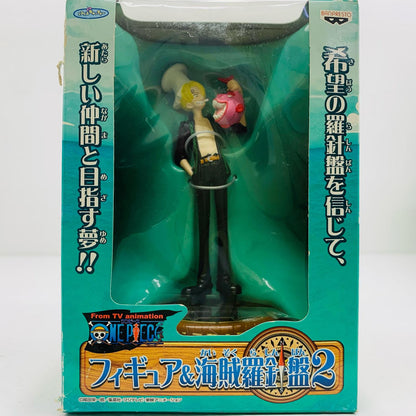 【中古】 サンジ「ワンピース」フィギュア＆海賊羅針盤2【フィギュア】