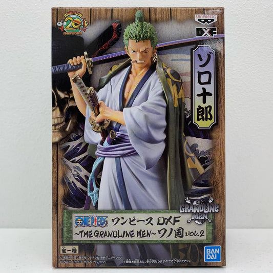 [Used] One Piece Figure Roronoa Zoro THE GRANDLINE MEN Wano Country vol.2 39846 [Figure] [Shikama Store] 