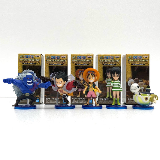 [Used] One Piece Figures Douglas Palette Luffy x 2 Nico Robin Merry No. 2 WCF Treasure Rally 4 Mini Merry No. 2 Ver. Complete set of 5 [Figures] [Shikama Store] 