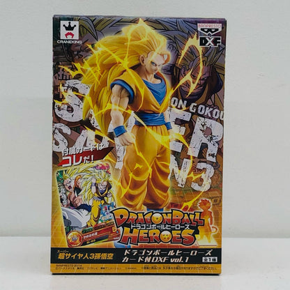 【中古】 孫悟空(超サイヤ人3)「ドラゴンボールヒーローズ」カード付DXFvol.1【フィギュア】