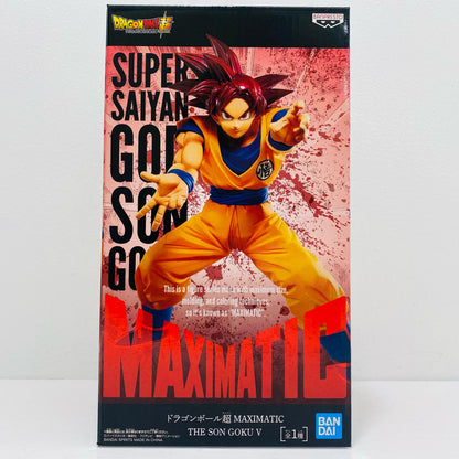 [Used] Super Saiyan God Son Goku "Dragon Ball Super" MAXIMATIC THE SON GOKU V [Figure]