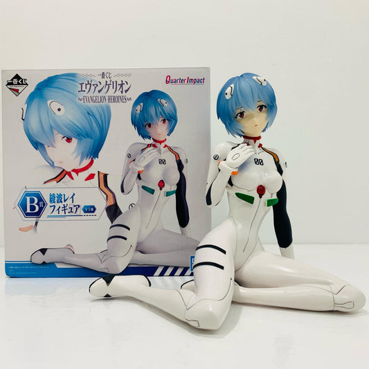 【中古】 B賞/綾波レイ「EVANGELIONHEROINES/一番くじエヴァンゲリオン」QuarterImpactフィギュア【フィギュア】