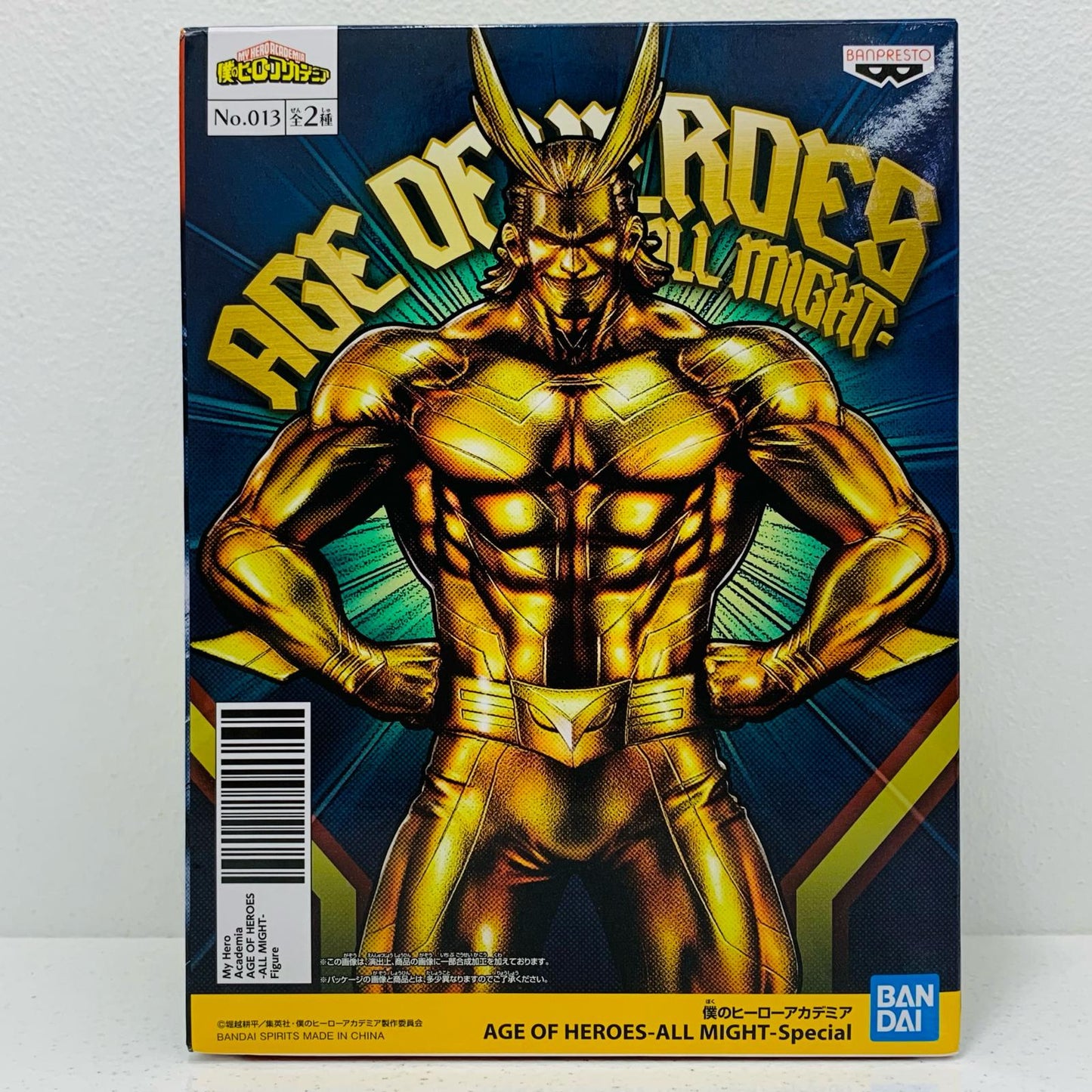 【中古】 オールマイトA(ゴールドカラー)「僕のヒーローアカデミア」AGEOFHEROES-ALLMIGHT-Special【フィギュア】