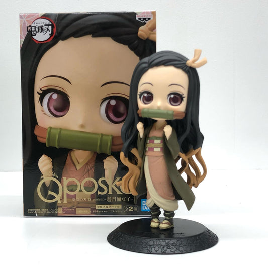 【中古】 竈門禰豆子B(セピアカラー)「鬼滅の刃」Qposket-竈門禰豆子-II【フィギュア】【飾磨店】