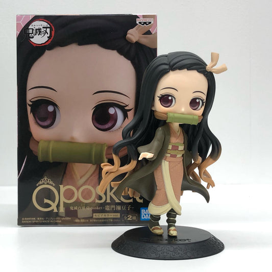【中古】 竈門禰豆子(セピアカラー)「鬼滅の刃」Qposket-竈門禰豆子-【フィギュア】【飾磨店】
