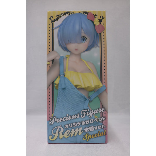 【中古】 レム～オリジナルサロペット水着Ver.Special～セガ限定プレシャスフィギュア「Re：ゼロから始める異世界生活」【フィギュア】【飾磨店】