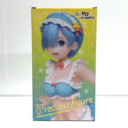 【中古】 レム「Re：ゼロから始める異世界生活」プレシャスフィギュアレム～オリジナルメイド水着ver.～【フィギュア】【飾磨店】