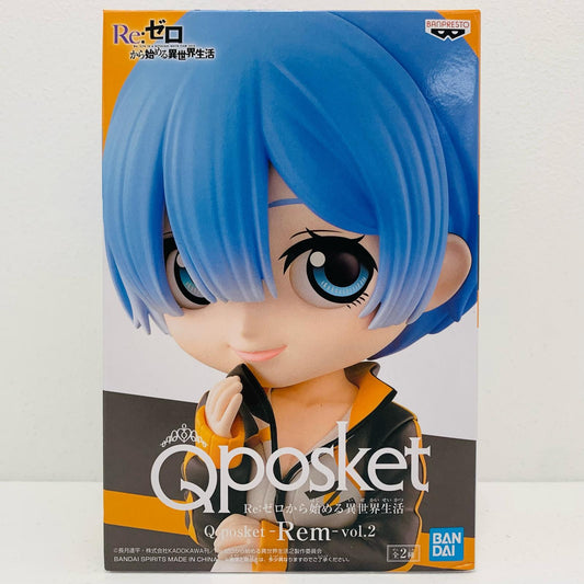 【中古】 レムA(衣装ブラック)「Re：ゼロから始める異世界生活」Qposket-Rem-vol.2【フィギュア】【飾磨店】