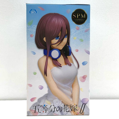 【中古】 中野三玖「五等分の花嫁∬」スーパープレミアムフィギュア“中野三玖”花嫁Ver.【フィギュア】【飾磨店】