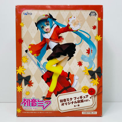 【中古】 初音ミク(オリジナル秋服ver.)フィギュア「キャラクター・ボーカル・シリーズ01初音ミク」【フィギュア】【飾磨店】