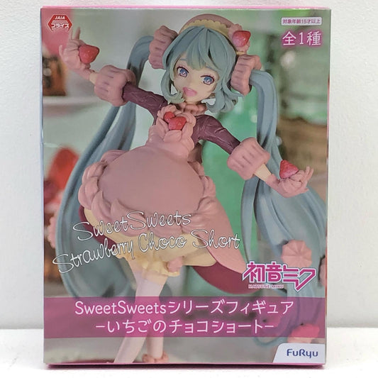 【中古】 初音ミク「VOCALOID」SweetSweetsシリーズフィギュア-いちごのチョコショート-【フィギュア】【飾磨店】