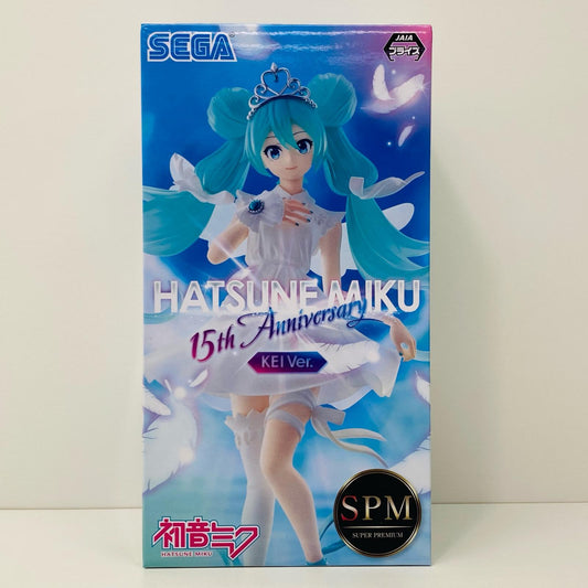 【中古】 初音ミク～15thAnniversary～KEIVer.スーパープレミアムフィギュア「キャラクター・ボーカル・シリーズ01初音ミク」 ボーカロイド フィギュア 初音ミク スーパープレミアムフィギュア 15th Anniversary KEI Ver. 1059890【フィギュア】【飾磨店】