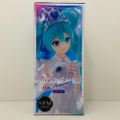 【中古】 初音ミク～15thAnniversary～KEIVer.スーパープレミアムフィギュア「キャラクター・ボーカル・シリーズ01初音ミク」 ボーカロイド フィギュア 初音ミク スーパープレミアムフィギュア 15th Anniversary KEI Ver. 1059890【フィギュア】【飾磨店】