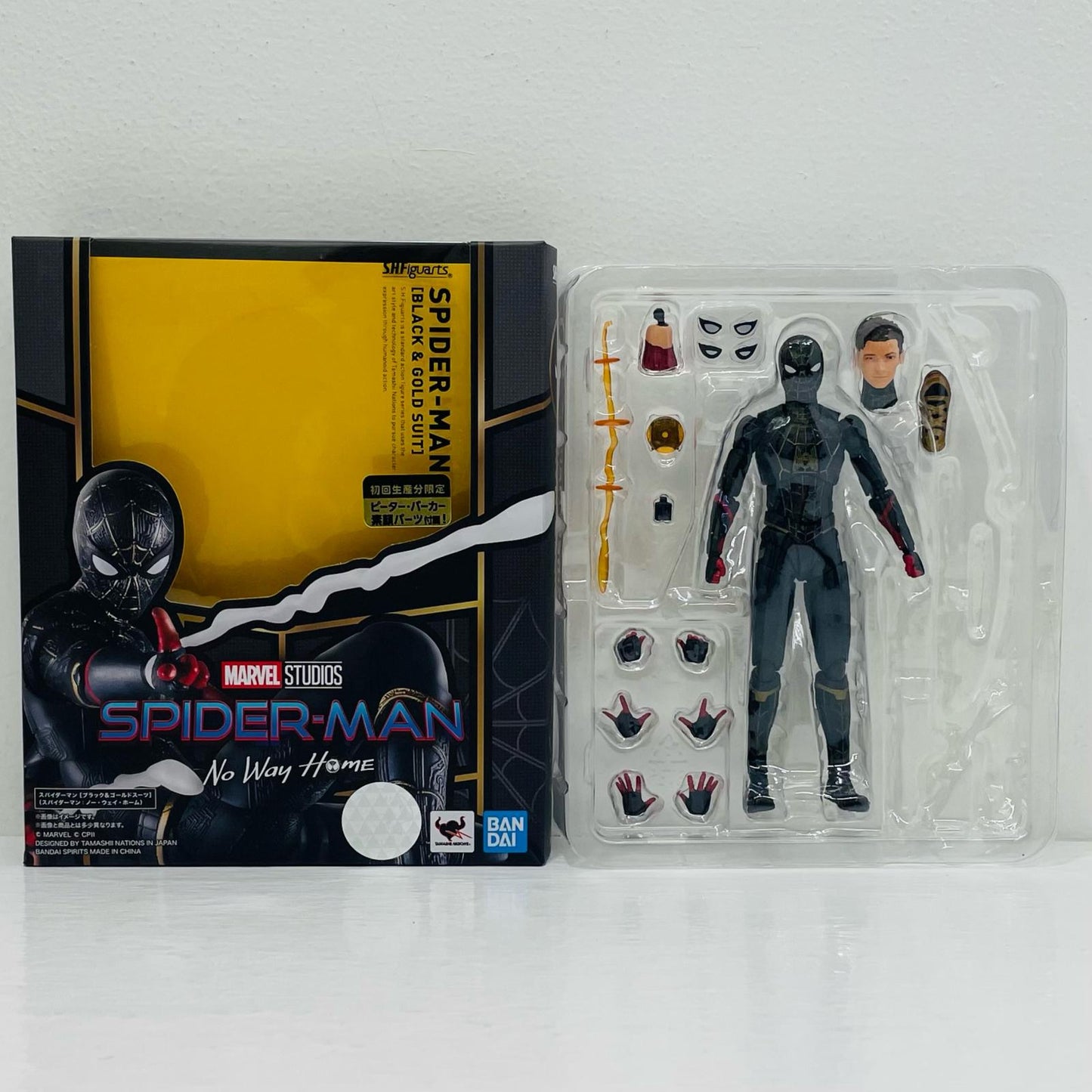 S.H.Figuartsスパイダーマン[ブラック＆ゴールドスーツ]「スパイダーマン：ノー・ウェイ・ホーム」【フィギュア】