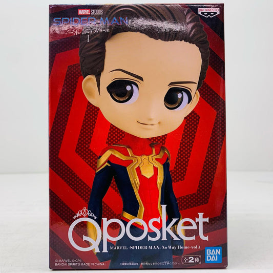 【中古】 スパイダーマンB(素顔)「MARVEL」QposketMARVEL-SPIDER-MAN：NoWayHome-vol.1【フィギュア】【飾磨店】