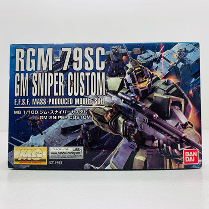 【中古】 1/100MGRGM-79SCジム・スナイパーカスタム「機動戦士ガンダムMSV」[0219768] ガンダム プラモデル RGM-79SCジム・スナイパーカスタム MG '1/100 219768【飾磨店】
