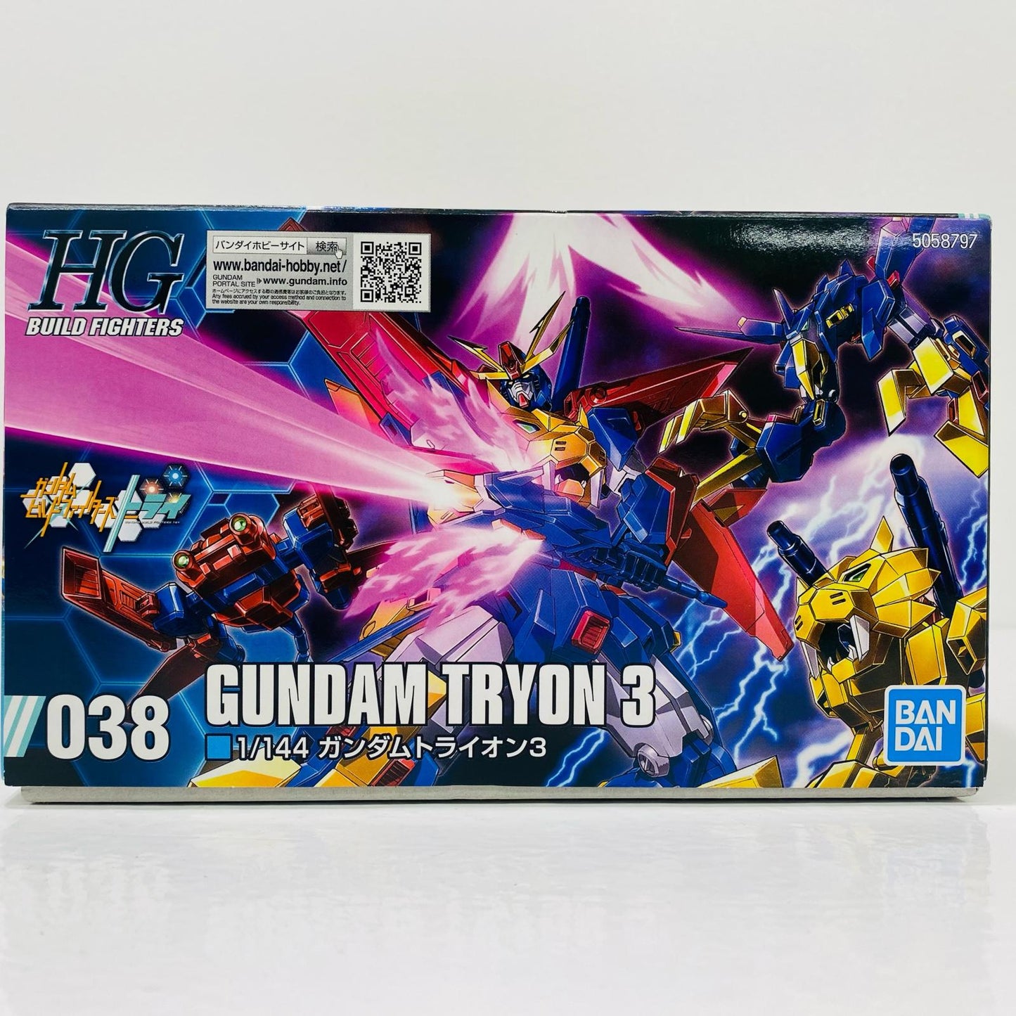 [Used] 1/144 HGBF Gundam Tryon 3 "Gundam Build Fighters Try"