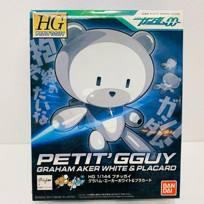 【中古】 1/144HGPGプチッガイグラハム・エーカーホワイト＆プラカード「機動戦士ガンダム00(ダブルオー)」[0222258]