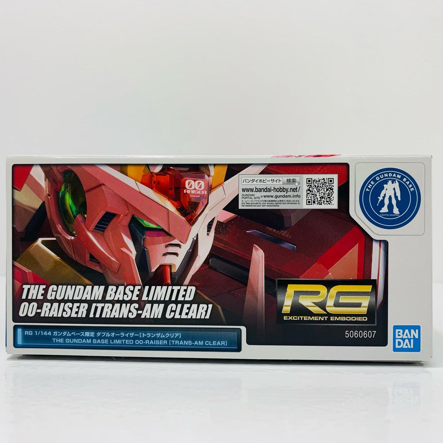 [Used] 1/144 RG GN-0000+GNR-010 00 Raiser (Trans-Am Clear) "Mobile Suit Gundam 00" Gundam Base Limited [5060607]