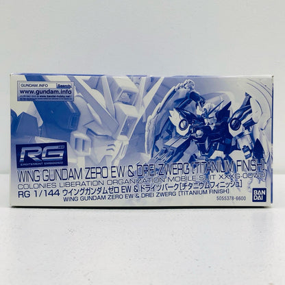 【中古】 1/144RGXXXG-00W0ウイングガンダムゼロEW＆ドライツバークチタニウムフィニッシュ「新機動戦記ガンダムWEndlessWaltz」プレミアムバンダイ限定[5055378]