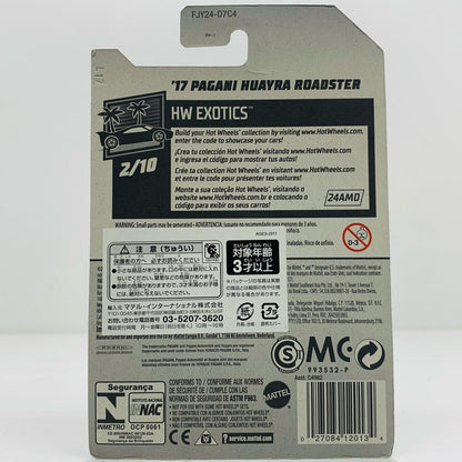 【中古】 1/6417PAGANIHUAYRAROADSTER(レッド×ブラック)「HotWheelsHWEXOTICS」[FJY24-D7C4] ミニカー おもちゃ・玩具 1/6417PAGANIHUAYRAROADSTER(レッド×ブラック) スケール '1/6417【飾磨店】