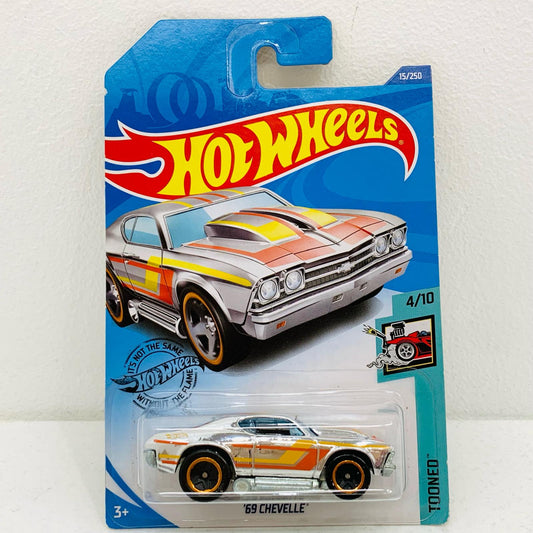 【中古】 1/6469CHEVELLE(シルバー×オレンジ×イエロー)「HotWheelsTOONED」[GHF25-D7C5]