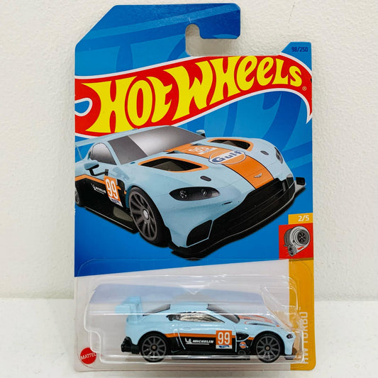 【中古】 1/64ASTONMARTINVANTAGEGTE#99(ライトブルー×オレンジ×ブラック)「HotWheelsHWTURBO」[HKJ37]