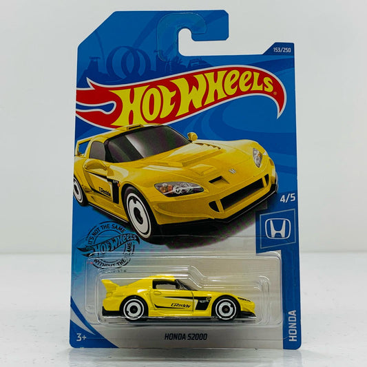 【中古】 1/64HONDAS2000(イエロー×ブラック)「HotWheelsHONDA」[GHC12-D7C5] ミニカー おもちゃ・玩具 1/64HONDAS2000(イエロー×ブラック) スケール '1/64【飾磨店】