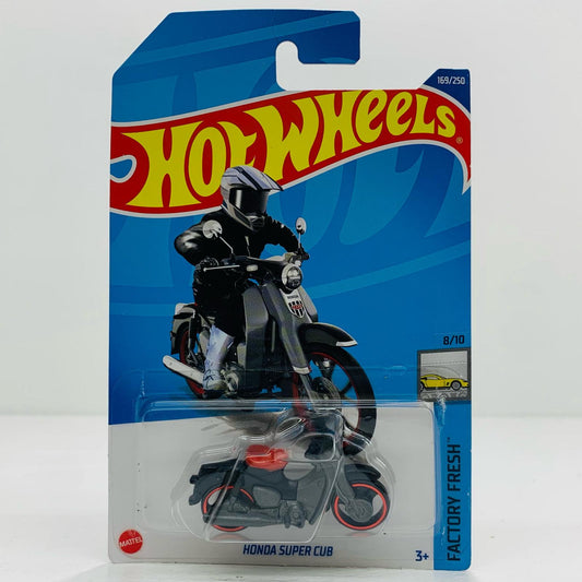 【中古】 1/64HONDASUPERCUB(グレー×ブラック×レッド)「HotWheelsFACTORYFRESH」[HCT46-M7C5] ミニカー おもちゃ・玩具 HONDA SUPERCUB スケール (グレー×ブラック×レッド) '1/64【飾磨店】