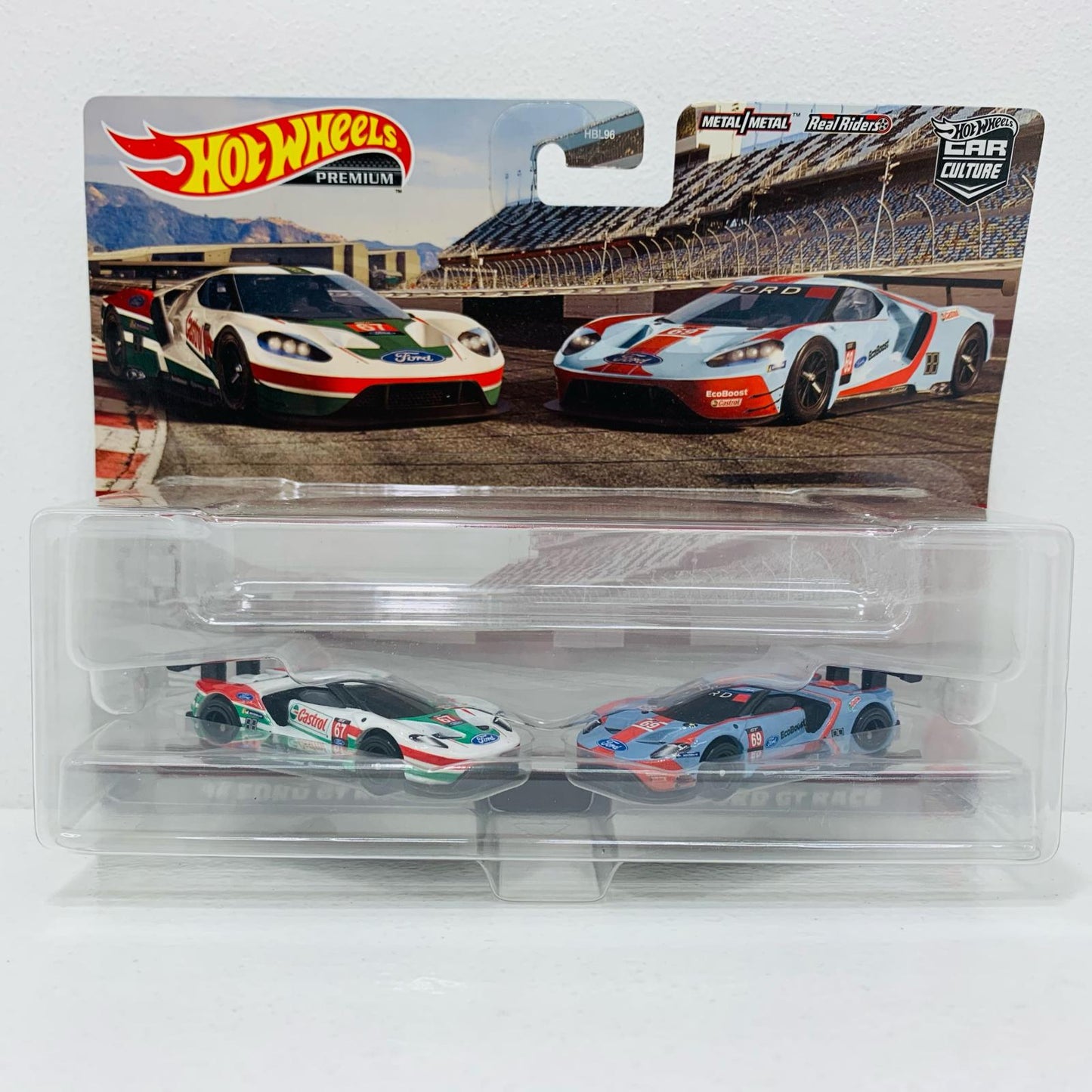 【中古】 1/64HotWheelsプレミアム2パック-’16フォードGTレース[HCY72]【飾磨店】