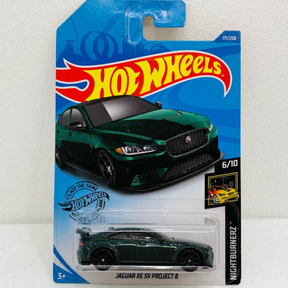 【中古】 1/64JAGUARXESVPROJECT8(グリーン)「HotWheelsNIGHTBURNERZ」[GHD14]