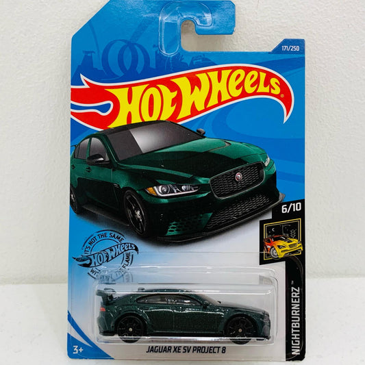 【中古】 1/64JAGUARXESVPROJECT8(グリーン)「HotWheelsNIGHTBURNERZ」[GHD14]