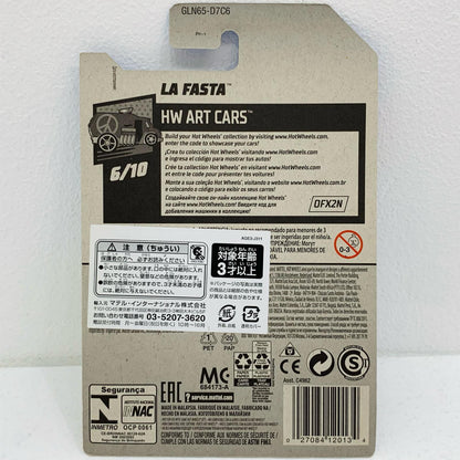 【中古】 1/64LAFASTA(ホワイト×ブルー)「HotWheelsHWARTCARS」[GLN65-D7C6]