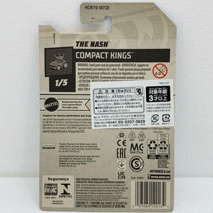 【中古】 1/64THENASH(グレー×ブラック×レッド)「HotWheelsCOMPACTKINGS」[HCW79-M7C8]