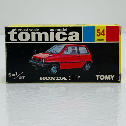 【中古】 1/57ホンダシティ(シルバー×ブラック/黒箱/日本製)「トミカNo.54」
