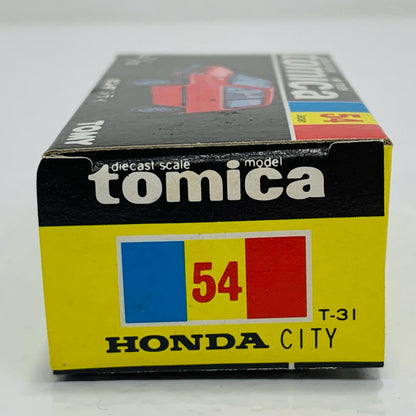 【中古】 1/57ホンダシティ(シルバー×ブラック/黒箱/日本製)「トミカNo.54」
