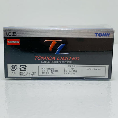 【中古】 1/59TL0036ロータスヨーロッパスペシャル(ブラック×ゴールド)「トミカリミテッド」[671039]