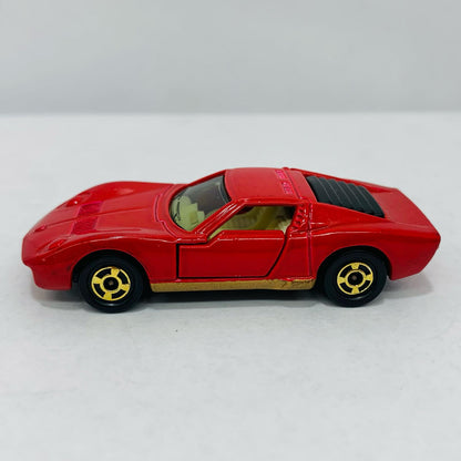 [Used] 1/62 Lamborghini Miura SV (Red x Brown / Blue Box / Made in Japan) "Tomica Foreign Car Series F40"