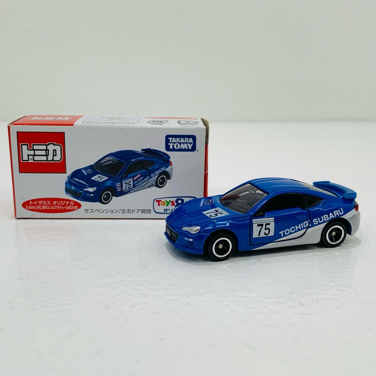 【中古】 1/60SUBARUBRZ栃木スバルOTモチュールBRZ仕様#75(ブルー×シルバー)「トミカ」トイザらスオリジナル
