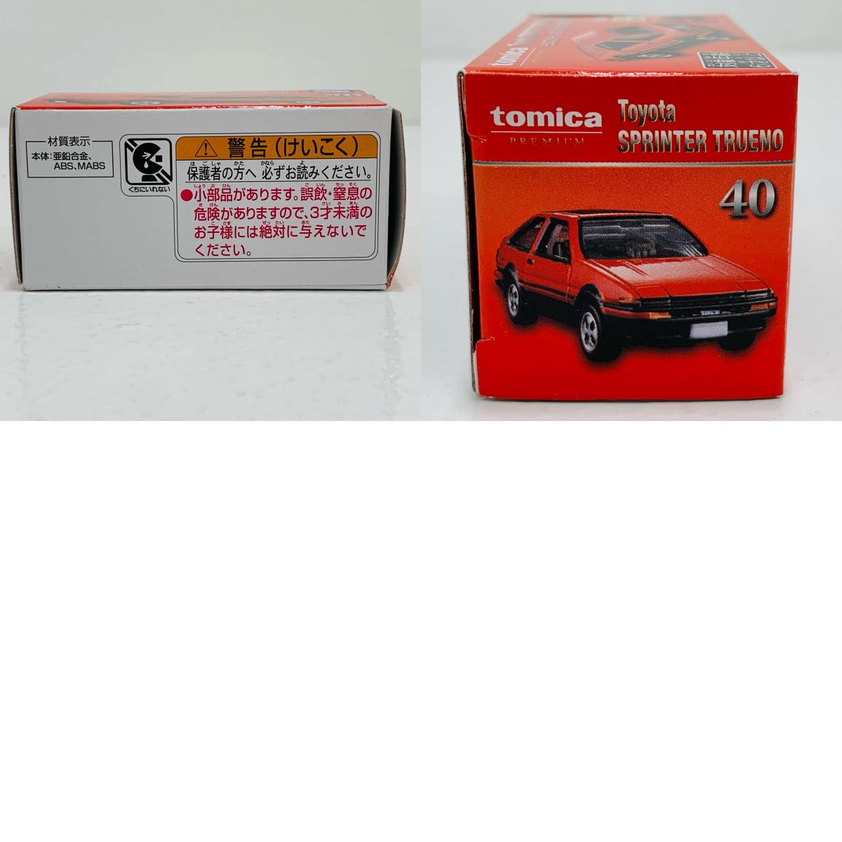 【中古】 1/60トヨタスプリンタートレノAE86(レッド)「トミカプレミアム40」トミカプレミアム発売記念仕様