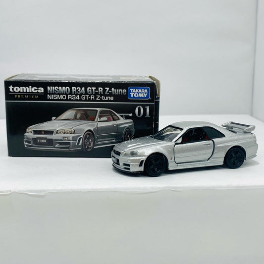 【中古】 1/62NISMOR34GT-RZ-tune(シルバー)「トミカプレミアム01」【フィギュア】【飾磨店】