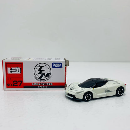 【中古】 1/62ラフェラーリ(ホワイト×ブラック)「トミカイベントモデルNo.27」