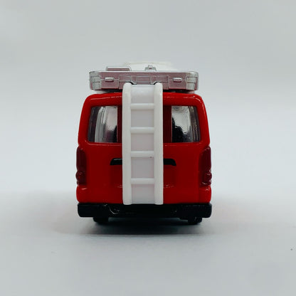 【中古】 1/64トヨタハイエーストミカタウン消防無線中継者(レッド×シルバー×ホワイト)「トミカ」トミカショップオリジナル